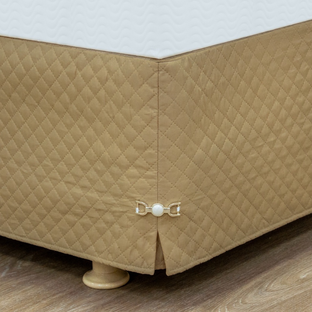 Saia para cama Box King Size Matelada Ultrassônico c/ Pingente