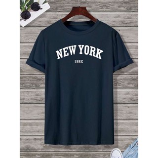 Camiseta Confort New York 199X Estilo de Rua Anime