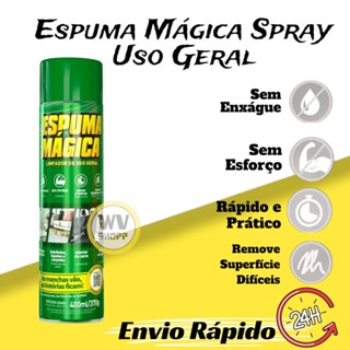 Espuma Mágica Spray Uso Geral 400ml Limpador a Seco ProAuto (Envio Rápido)