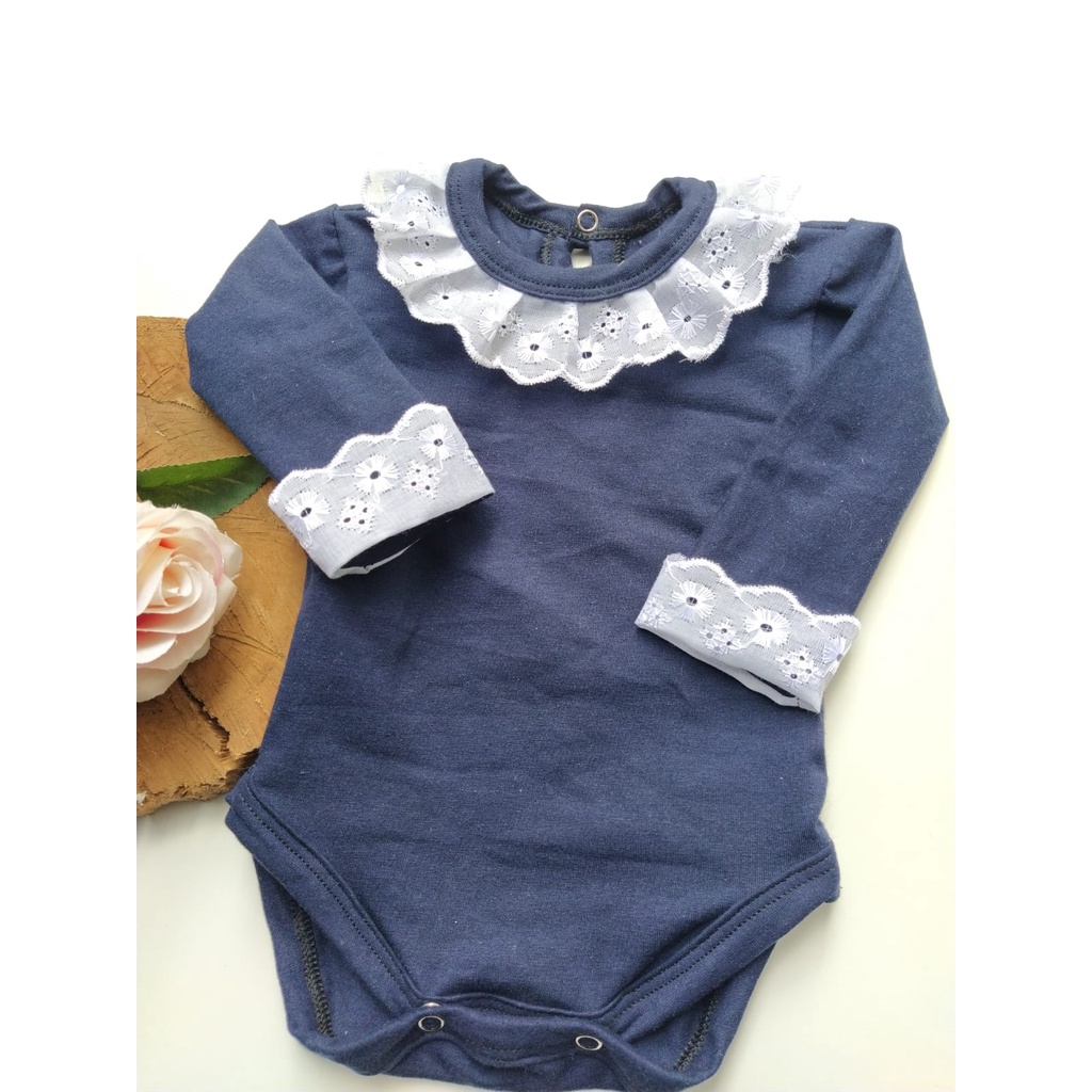 Body Infantil Body Infantil Azul Body Bebê Reborn Body para Bebê Body Menino Body Menina Body de Criança Body de Renda