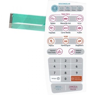 Membrana Teclado para Microondas Electrolux Mef 28