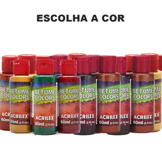 Betume Colors 60ml - Acrilex - Escolha a Cor em Oferta na Shopee