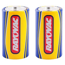 02 Pilha Tipo D Grande Zinco Rayovac Amarelinhas