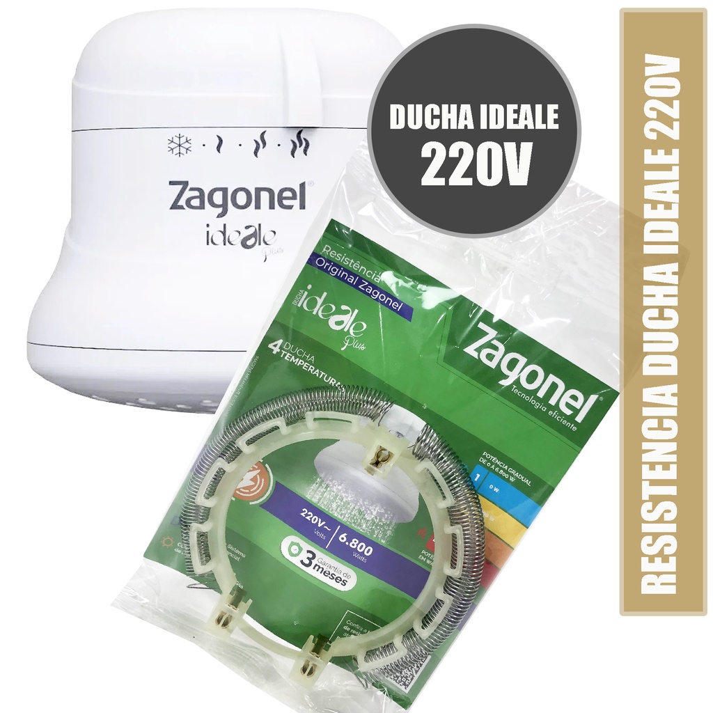 RESISTENCIA PARA DUCHA IDEALE / FLUIR ZAGONEL 220V em Oferta na Shopee