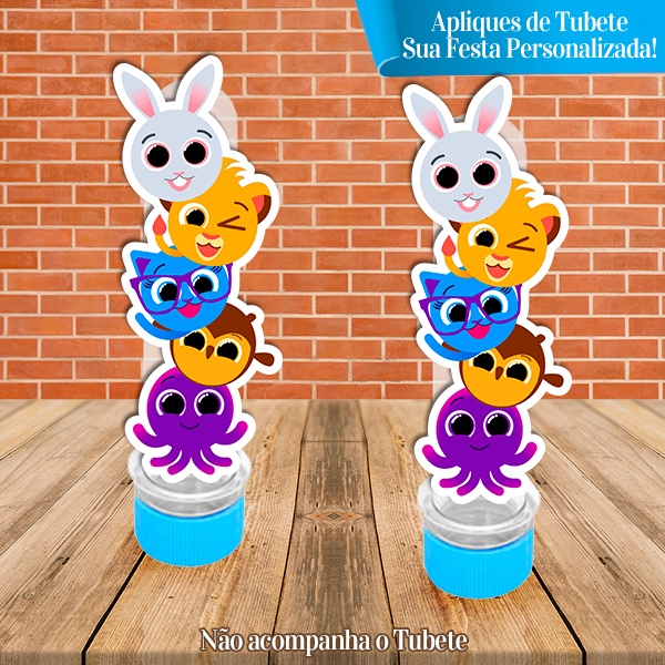 Apliques  Bolofofos PE Ideal para Tubetes de 13cm em Oferta na Shopee