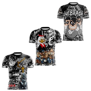 camisa de quebrada Qb 22 tio patinhas irmãos metralha cores variadas.