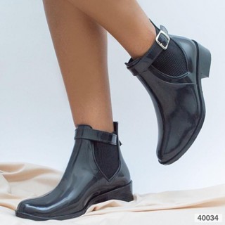 Bota galocha feminina impermeável inverno ref 250