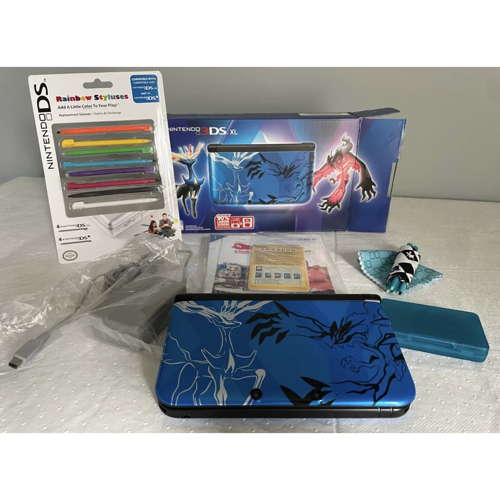 Nintendo 3DS XL Pokemon X and Y Blue Limited Edition Console Complete ...