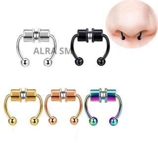 Piercing De Nariz Falso Argola Magnética Em Aço Inoxidável 316L Com Argola Para Nariz / Septo / orelha em Oferta na Shopee