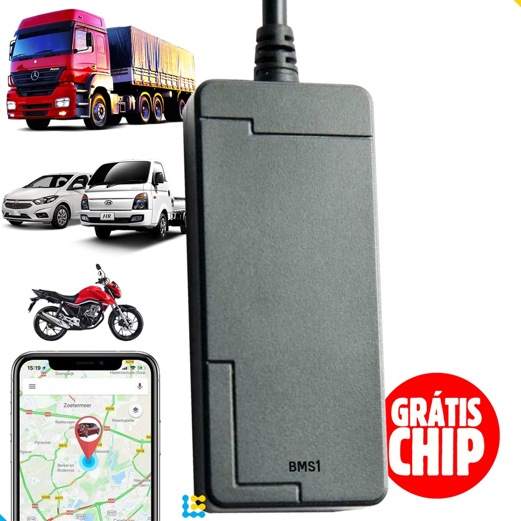 Rastreador GPS Veicular Carro Moto Caminhão Ônibus Bloqueador Kit ...