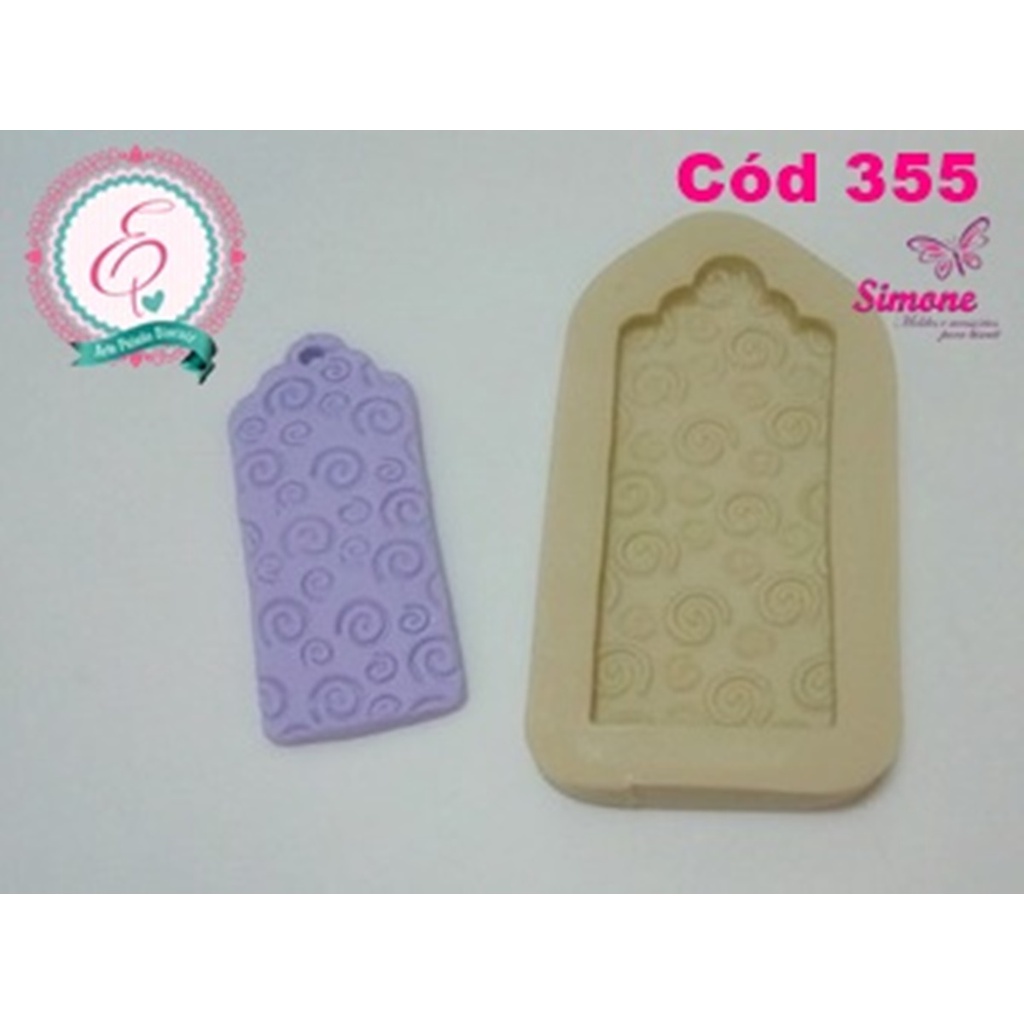 Molde de Silicone - Tag Caracol - cód 355