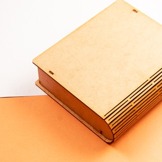 Caixa Livro com tampa dobrável 1 - mdf de 2,5 mm