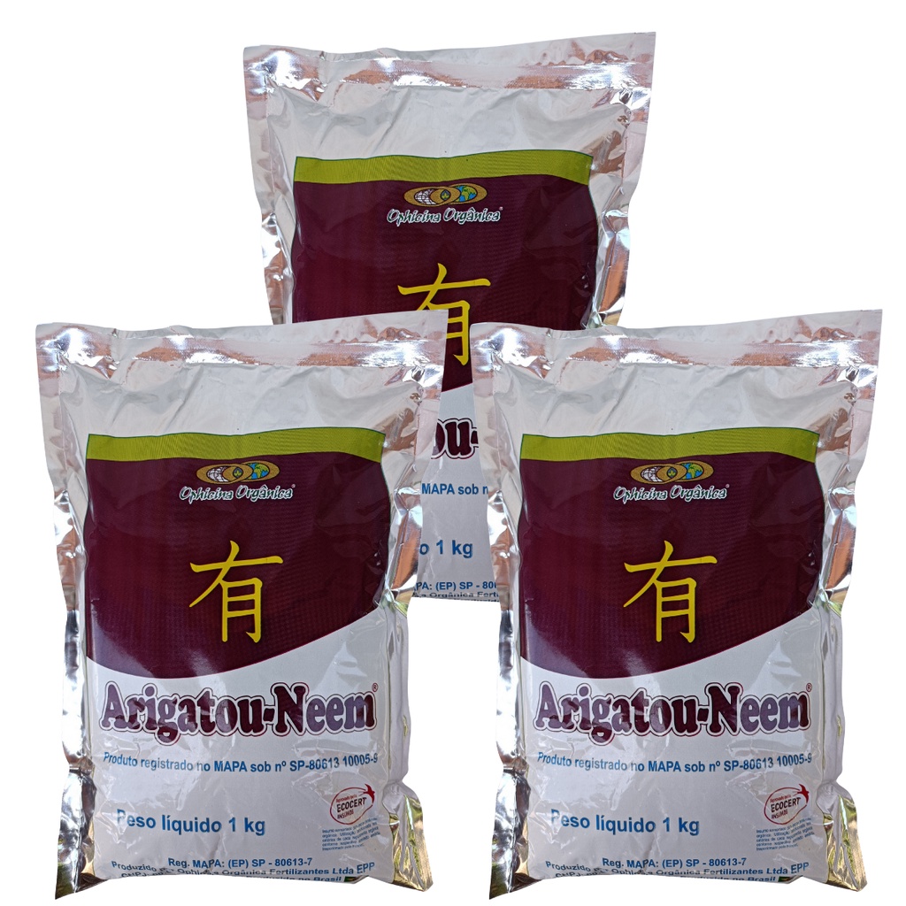Torta Vegetal de Nim Torta de Neem Proteção Contra Pragas Fungos Insetos 3 Kg