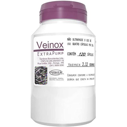 Veinox Extra Pump 120 Caps - Power Supplements Vasodilatador