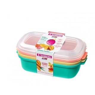 Conjunto de 3 potes artigos para Cozinha e Aliemtnos REF 65
