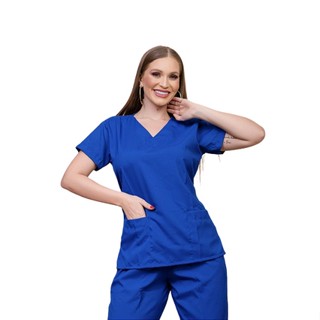 Conjunto Pijama Cirúrgico Premium Hospitalar Scrub Uniforme em Oxford