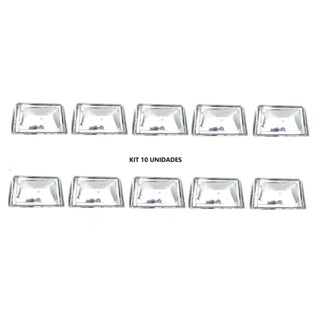 kit 10 Travessa Retangular Aço Inox 36x27 cm padaria, bandeja, bolachas, salgados, assados, porçoes, bolo, apoio, biscoito, panificação, panificadora, assadeira