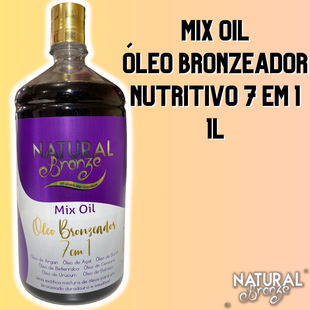Mix Oil Óleo Bronzeador 7 em 1/1L - Natural Bronze