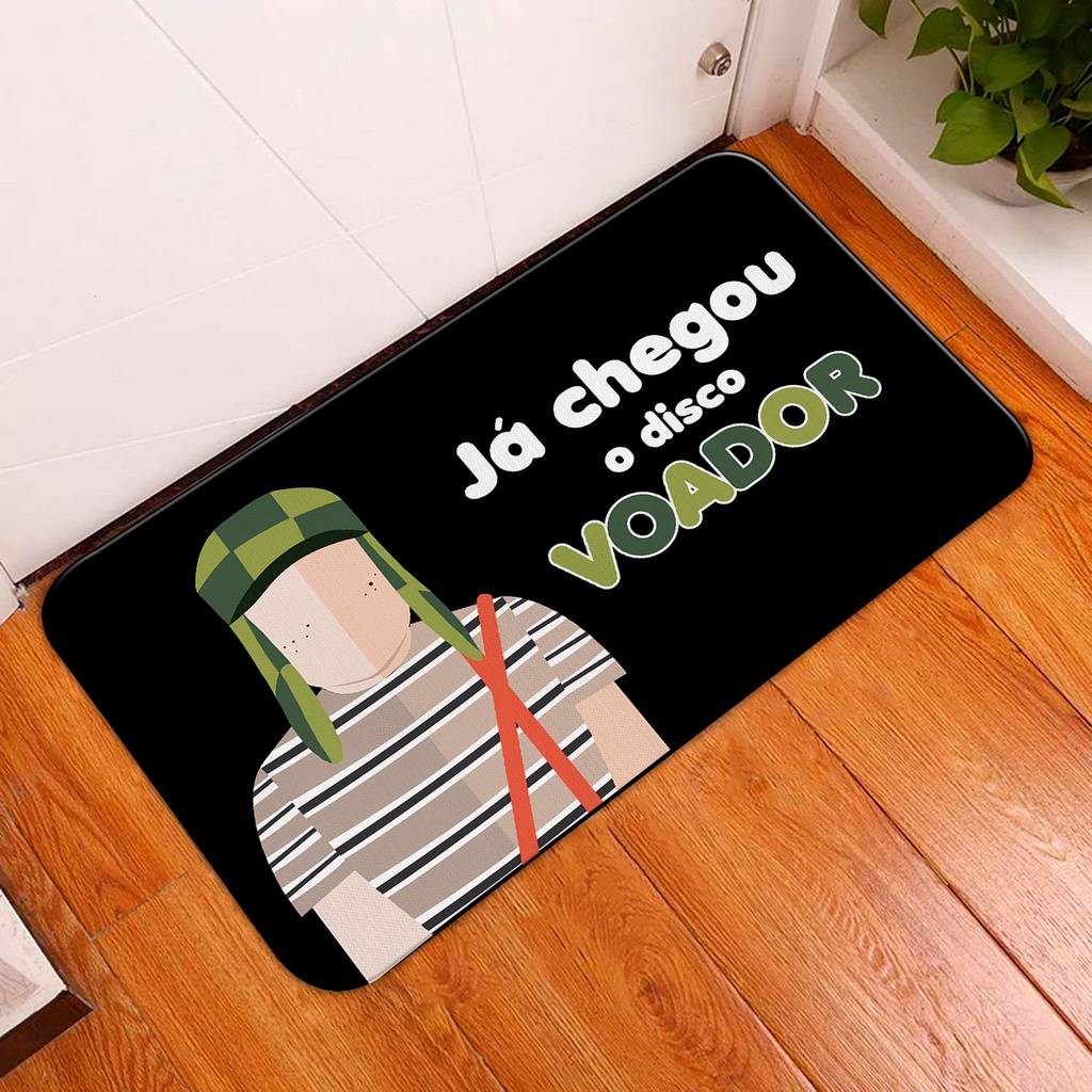 Tapete Porta Capacho Emborrachado para Quarto, Sala e Entrada 40X60 2mm para Decoração - CHAVES JÁ CHEGOU O DISCO VOADOR