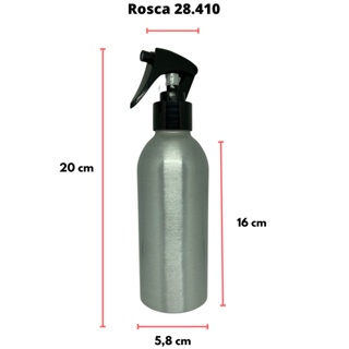 1 Frasco de Alumínio 250ml C/ Mini Gatilho Borrifador em Oferta na Shopee