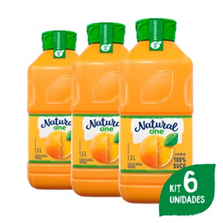 Pack Com 6 Sucos de Laranja Integral Ambiente 1,5l Natural One