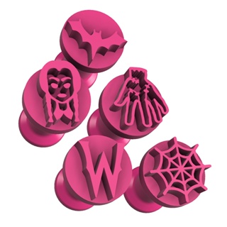 Kit Carimbos Brigadeiros Docinhos Molde Festa Confeitaria - Wandinha - Mãozinha - 5pçs em Oferta na Shopee