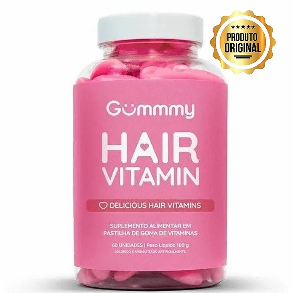 Gummy Hair Vitamin Original Cabelo e Unhas Shopee Brasil
