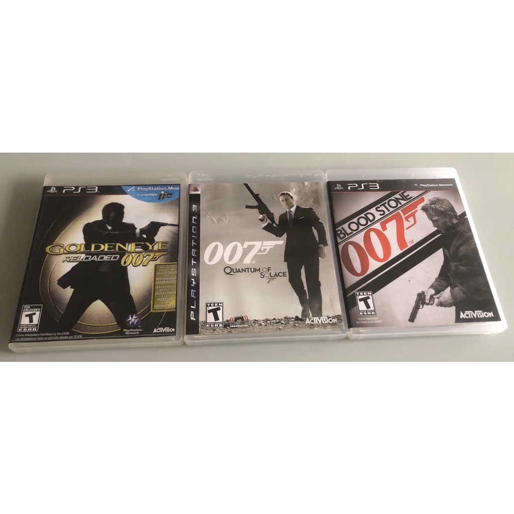 007 Blood Stone, Quantum of Solace e Goldeneye reloaded