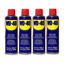 Kit Spray AntiFerrugem WD40 Lubrificante Desengripante Multi Uso 300ML 4 Unidades - WD-40 lub