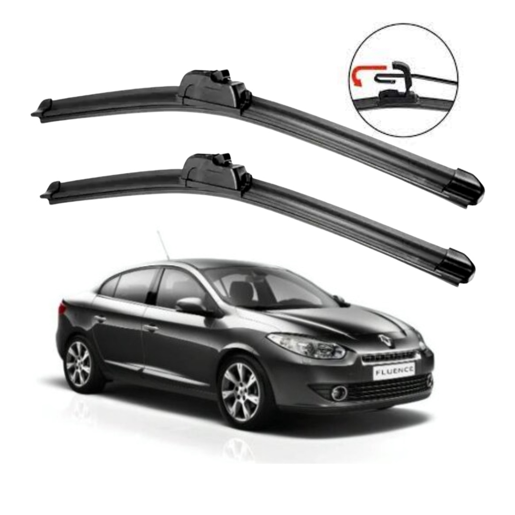 Par Palheta Limpador Parabrisa Renault Fluence ENCAIXE GANCHO 2015 2016 2017 2018 2019 em Oferta na Shopee