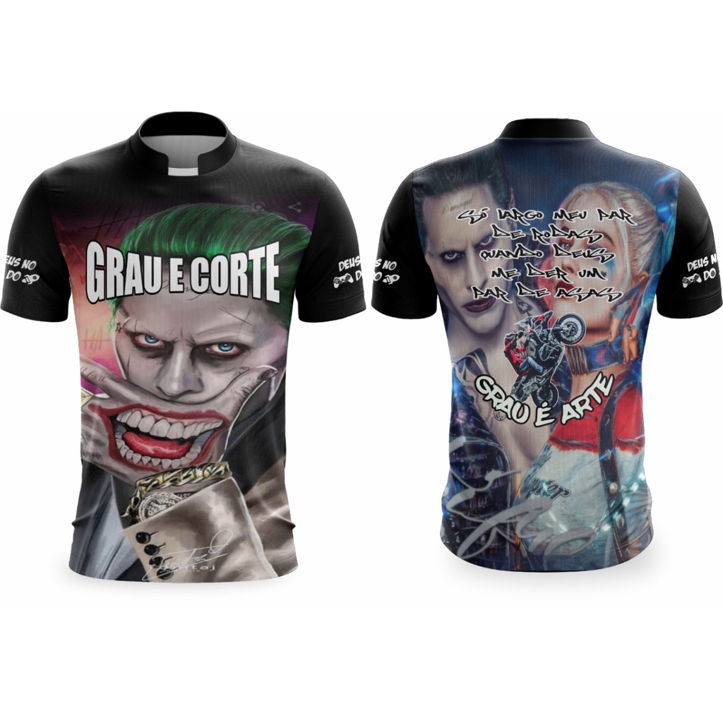 CAMISA DE QUEBRADA CORINGA E ARLEQUINA