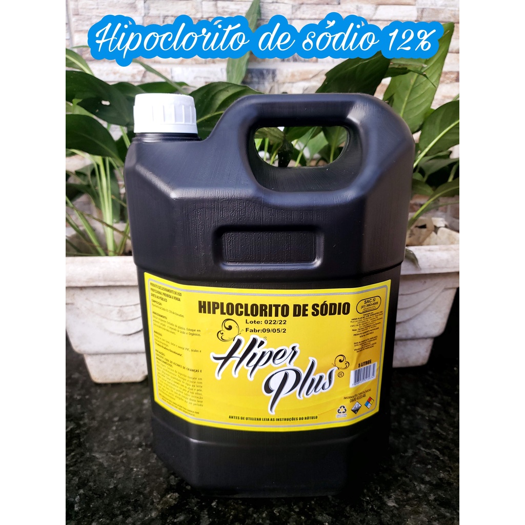Hipoclorito de sódio 12% Hiperplus - 5 Litros