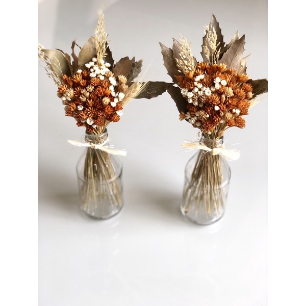 1 Arranjo flores Desidratadas + Garrafa coquinho 200ml