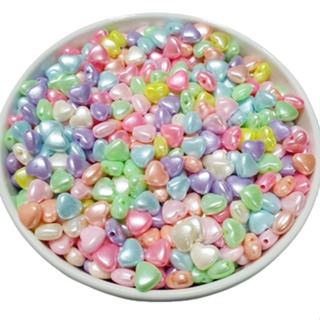 Miçanga Coração Mix Leitoso Irisado Candy 8mm Com 100 Unidades em Oferta na Shopee