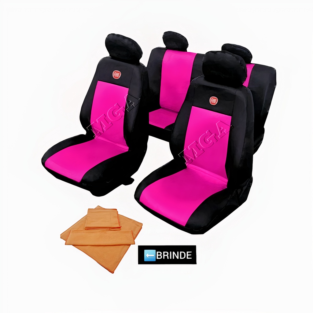 Jogo Capa Banco Carro Couro Sintético Fiat Uno Mille Palio Siena Argo Cronos Grand Siena
