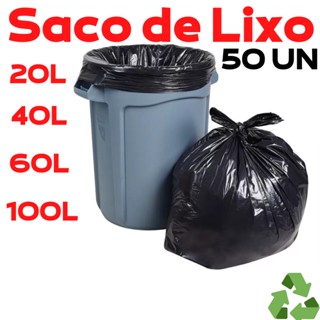 Sacos de Lixo 20 Litros /40 litros/ 60 litros / 100 litros Pia Banheiro Sexto de Lixo