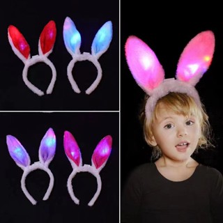 Tiara De Coelho - Pelúcia - Orelhas De Coelhinho - Led - Carnaval