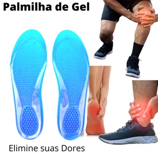 Palmilha Ortopédica Silicone e Gel Dores nos Pés Facilite Plantar Esporão Pra quem Trabalha em Pé Conforto