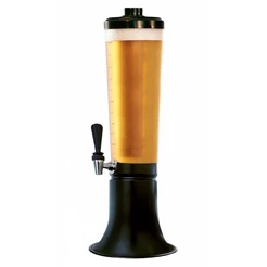 Torre de Chopp 3,5 Litros com 2 refil gelante Bar Happy hour Cerveja Litrão Copo Removível