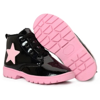 Bota Feminina  Menina Coturno Moderna Promoção em Oferta na Shopee