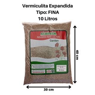 10 Litros de Vermiculita Expandida Fina para plantas artesanatos em Oferta na Shopee