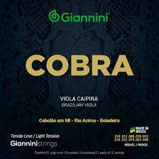 Encordoamento Corda para Viola Giannini Cobra Níquel GESVNL Leve