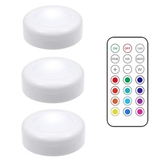LED Controle Remoto Kit c/ 3 Colorida Com Sensor De Toque Sem Fio Bateria Portátil em Oferta na Shopee