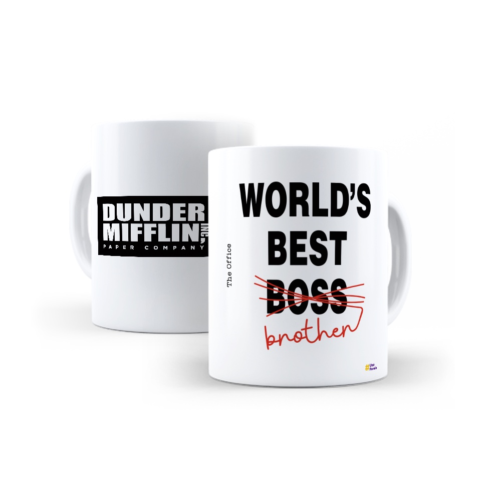 Caneca World Best Boss Brother The Office Dunder Mifflin