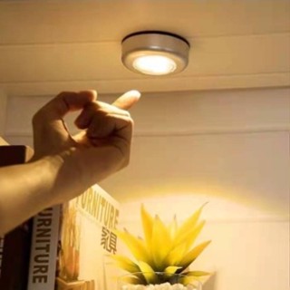 LED Adesiva sem Fio (03 Lâmpadas dentro da LED) Touch de Pilha de Segurança Portátil para Armário