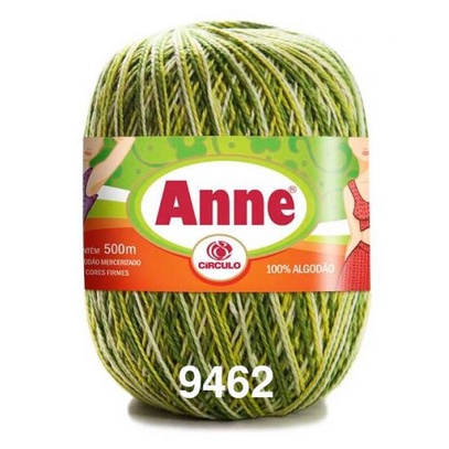 Fio/Linha Anne 500m Multicolor da Círculo - Tex 295 - Para artesanatos, barrados e vestuários