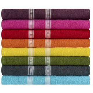 Kit 5 Toalhas de Banho Madri 100% algodão 60cm X 1.20m - Sortidas