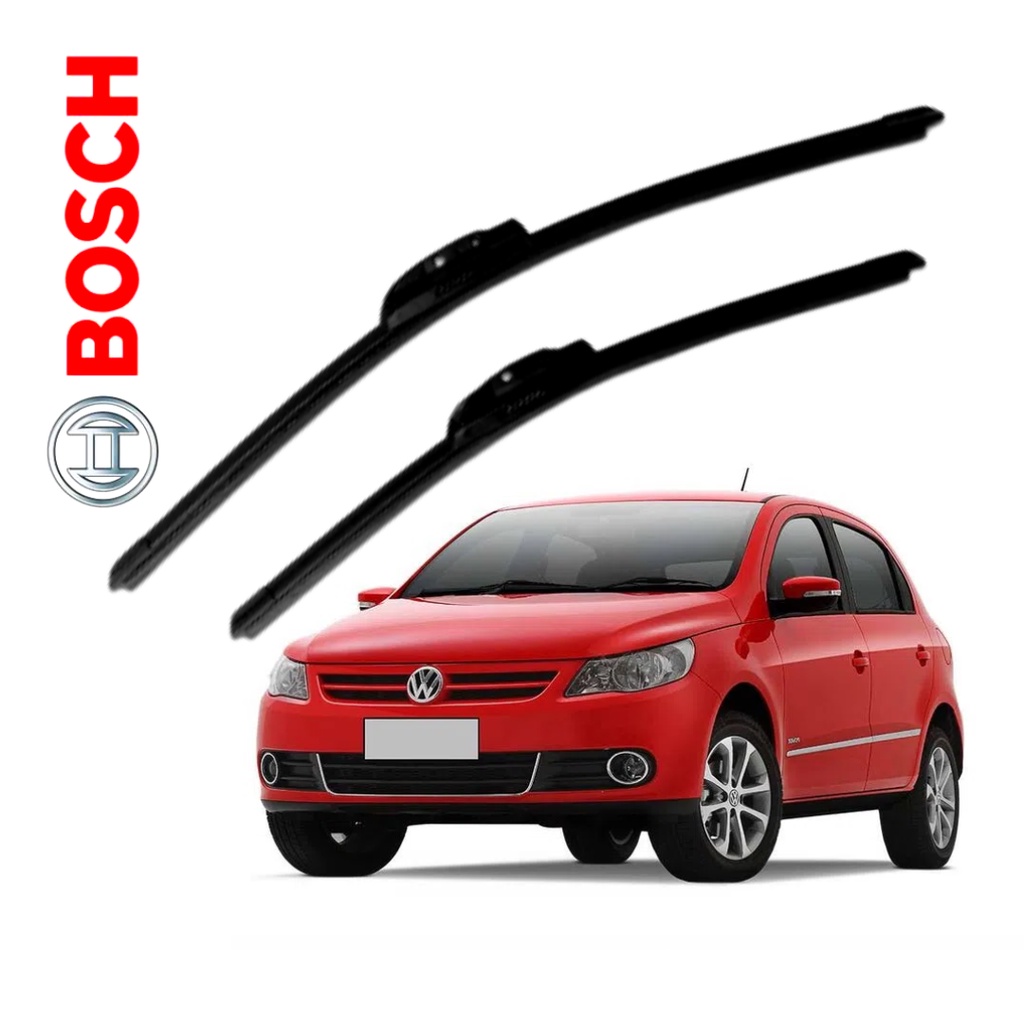 Par Palheta Limpador Parabrisa Dianteiro Gol Saveiro Voyage G5 Bosch 2008 2009 2010 2011 2012