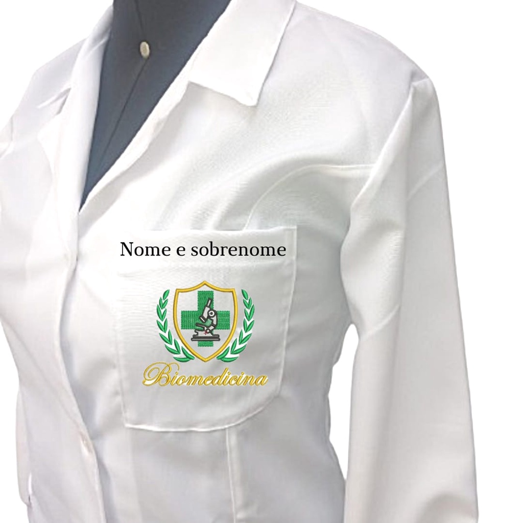 Bordado Biomedicina Jaleco: Onde Comprar | BuscaProdutos