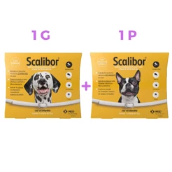 2 Coleira Scalibor P e G Leishmaniose Antipulgas MSD Cães Cachorros